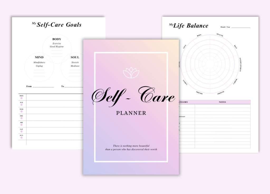Self Care Planner