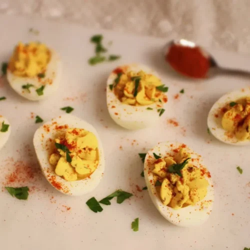 Keto Breakfast Deviled Eggs