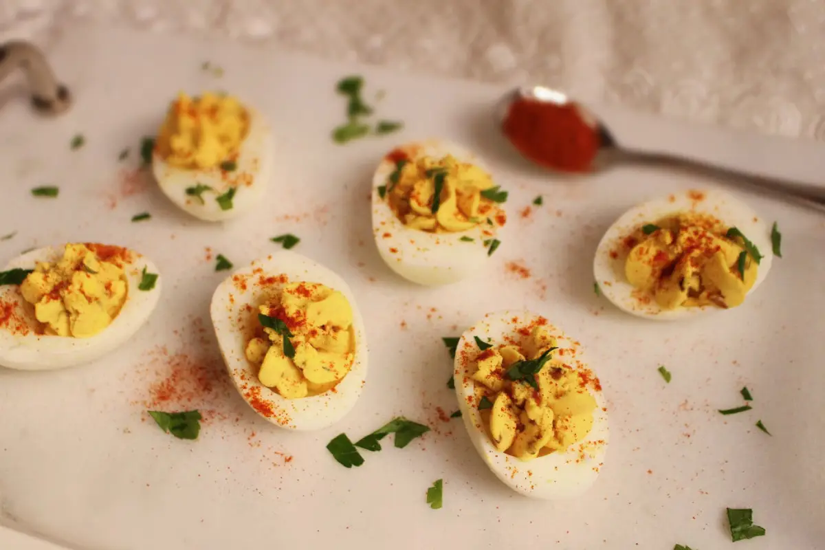 Keto Breakfast Deviled Eggs