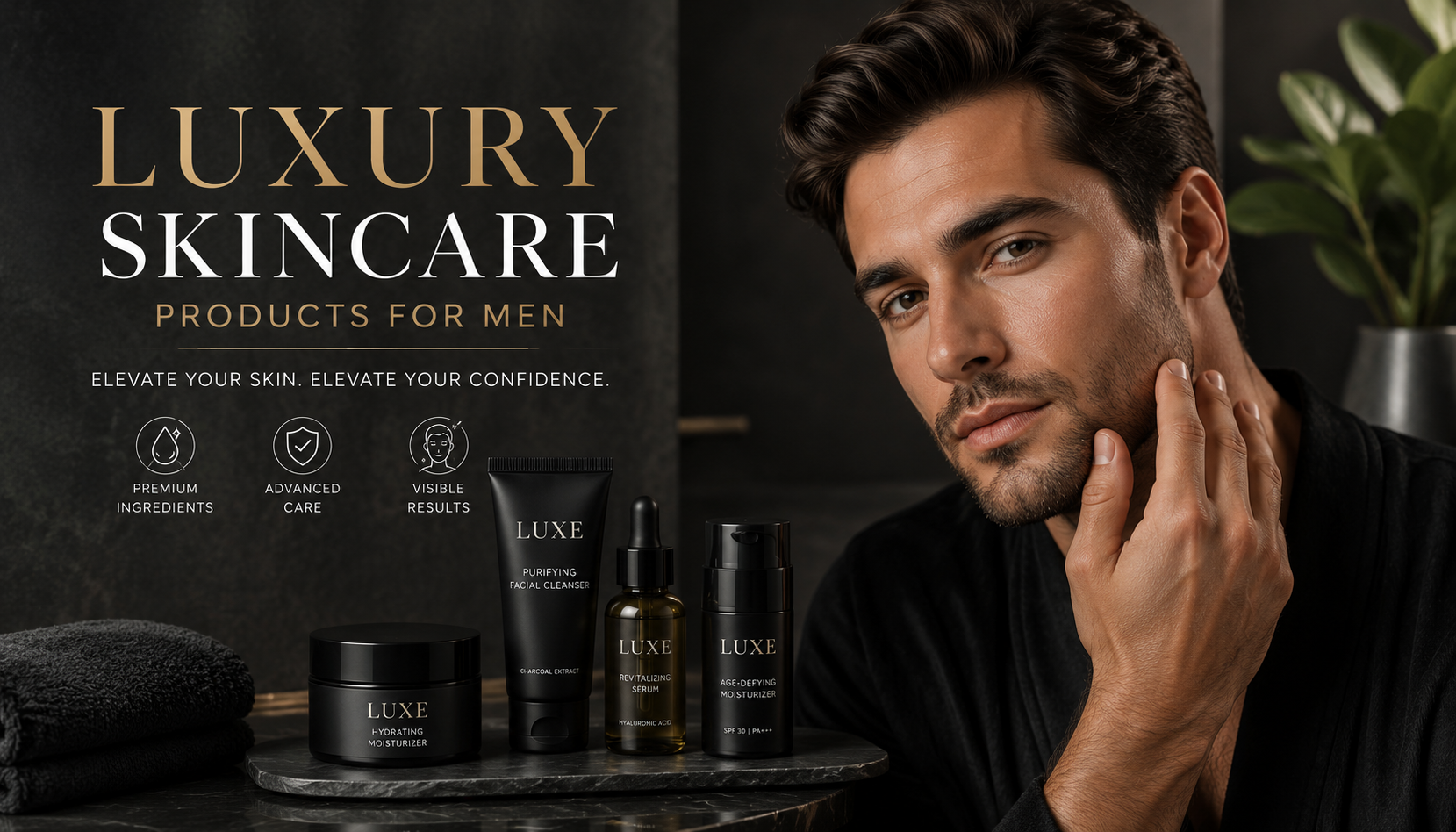 luxury skincare products for men